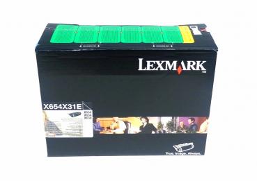 Lexmark X654X31E originale Tonerkartusche schwarz neu ~ 36000 Seiten
